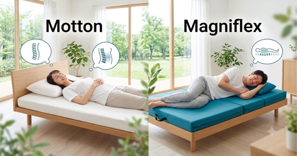 【結論】モットンとマニフレックスどっちがおすすめ？30秒診断