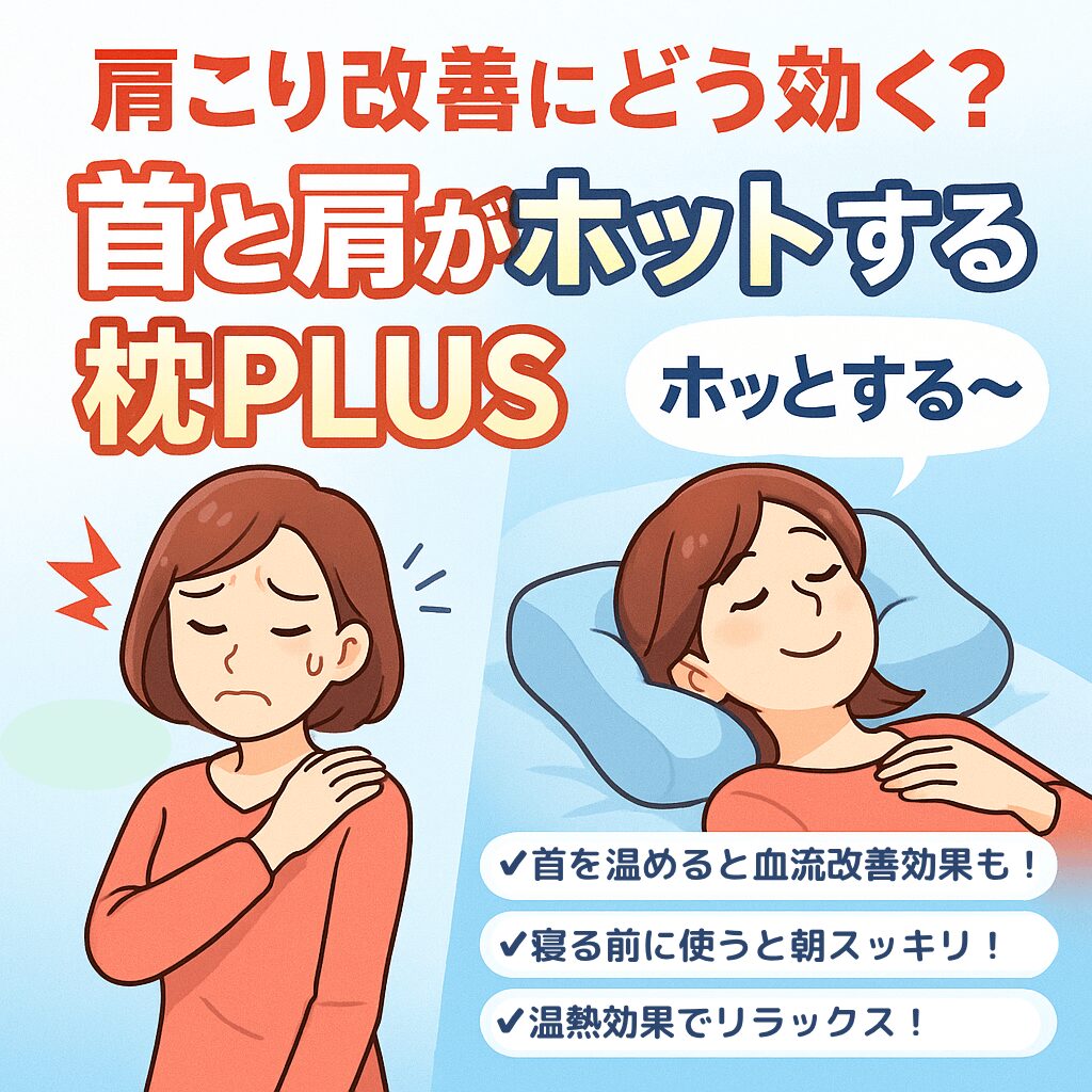 肩こり改善に実際どう効く?首と肩がホッとする枕PLUS 口コミ評判からわかる活用法