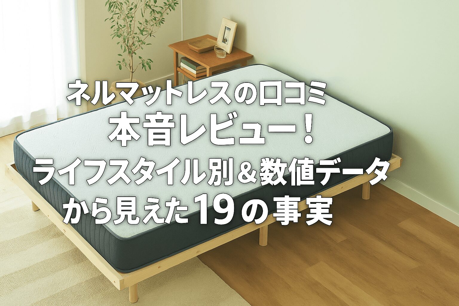 【ネルマットレスの口コミ】本音レビュー！ライフスタイル別＆数値データから見えた19の事実