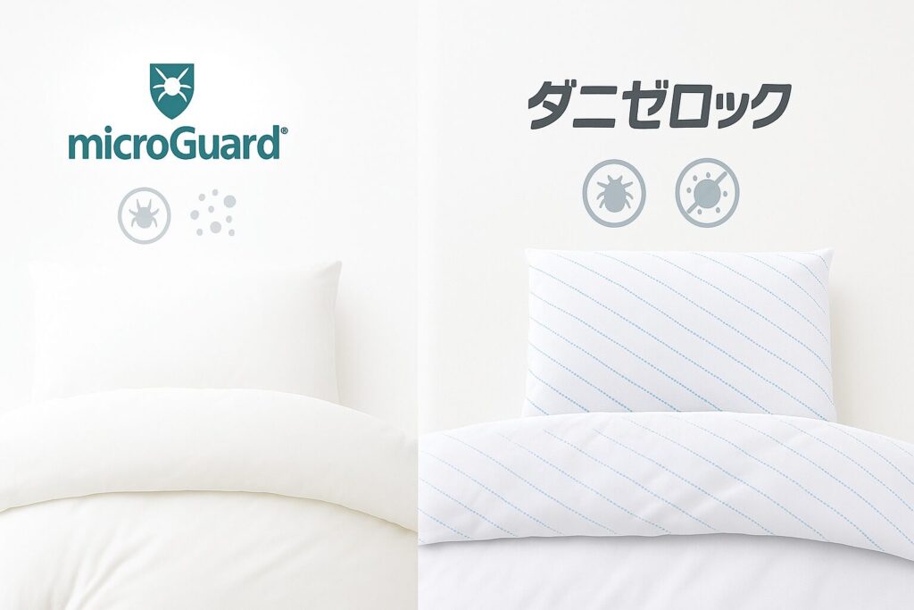 「ミクロガード」と「ダニゼロック」を基本性能で比較！根本的な3つの違いとは