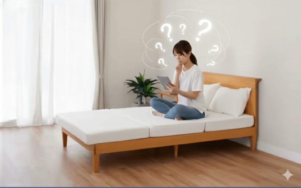 「雲のやすらぎ 三つ折りマットレス」の口コミ検証！購入者が気にした4つの本音