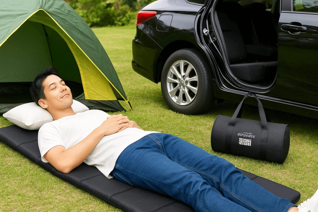 車中泊・キャンプから出張まで!「エアウィーヴ ポータブル mini」の4つの活用シーン
