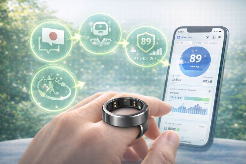 SOXAI RING 2 のアプリは使いやすい？健康を可視化する5つの独自機能