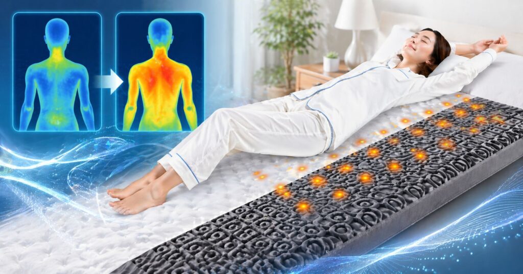 サーモグラフィで実証｜リカバリーマットレス REVERIA(リヴェリア)の磁気は本当に効くのか