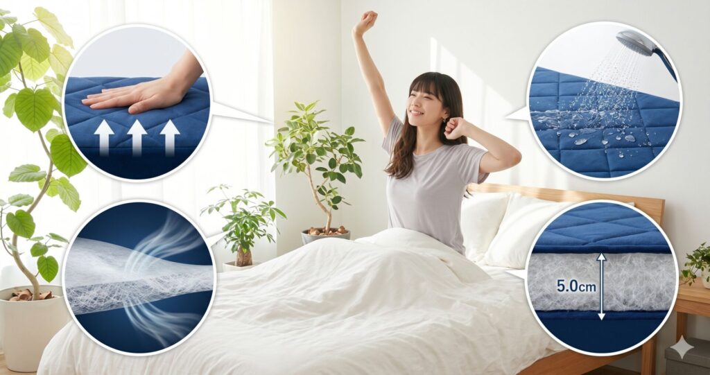 スリープオアシス クリーンマットレス5.0の特徴と基本スペック