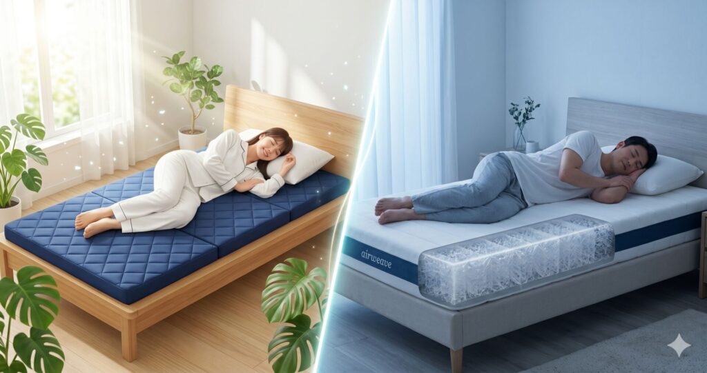 スリープオアシス クリーンマットレス5.0とエアウィーヴを比較