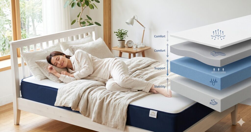 GOKUMIN アルティメイトマットレスとはどんな商品か？4層構造と基本スペック