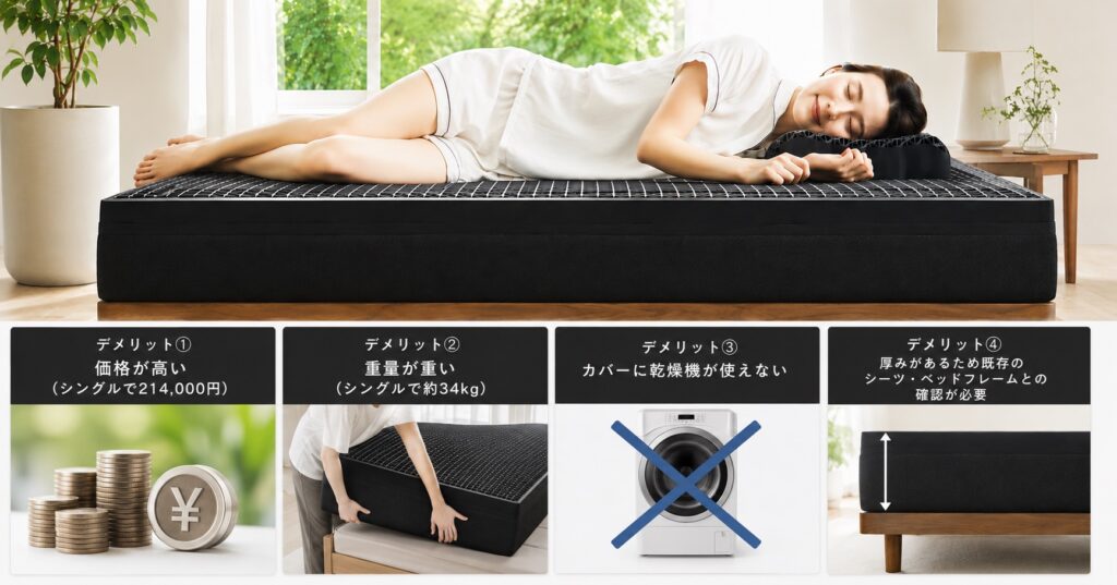 ヒツジのいらないマットレス 匠のデメリット4点と正直な評価