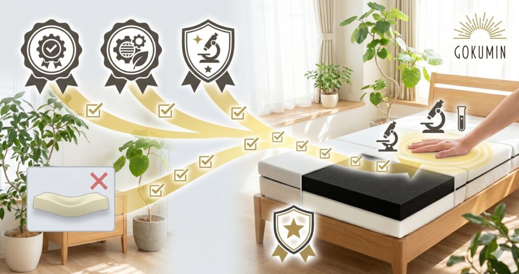 GOKUMIN プレミアムハイブリッドマットレスの1年保証は本当に使えるのか？返品・交換の実態を正直に検証