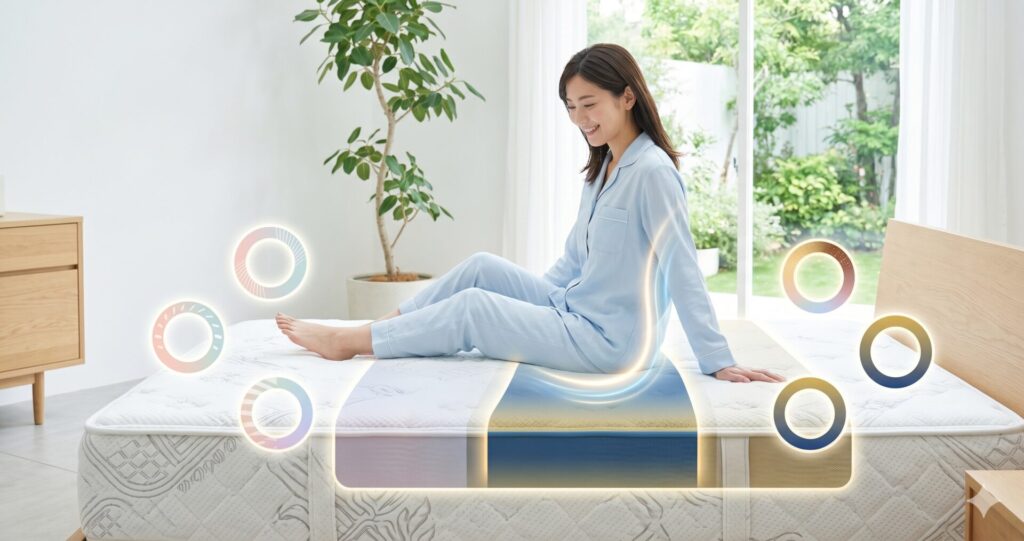 GOKUMIN アルティメイトマットレスplus＋カスタマイズ設定の選び方｜腰部220N配置で自分に合う硬さを引き出すコツ