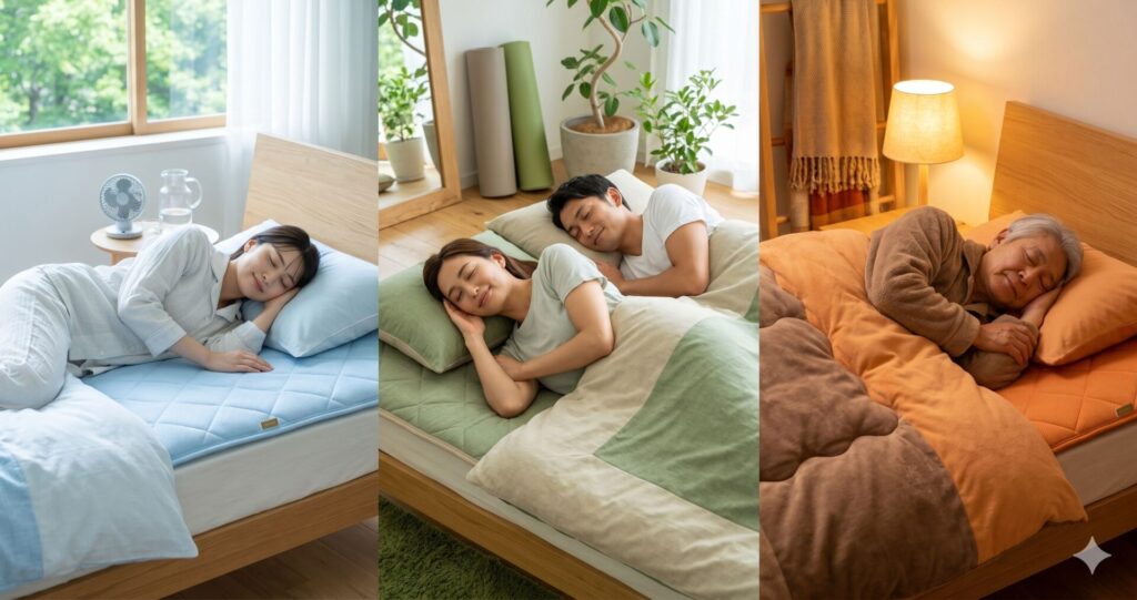 GOKUMIN 涼温リバーシブル敷布団はどんな人に向いている？3つのタイプ別おすすめ度